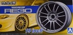 AOSHIMA ... VOLK RACING RE30 19" TIRE & WHEEL SET (4) 1/24