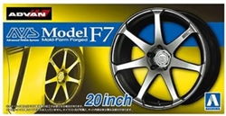 AOSHIMA ... AVS MODEL F7 20INCH TIRE & WHEEL SET (4) 1/24