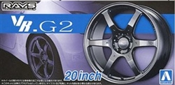 AOSHIMA ... VOLK RACING VR.G2 20" TIRE & WHEEL SET (4) 1/24