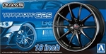 AOSHIMA ... VOLK RACING G25 18" TIRE & WHEEL SET (4) 1/24