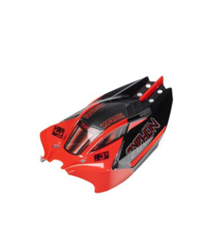 ARRMA RC CAR ... TYPHON GROM BODY (RED/BLACK)