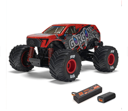 ARRMA RC CAR ... RED 1/16 GORGON GROM 4X4 RTR BRUSHED MONSTER TRUCK