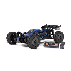 ARRMA RC CAR ... BLUE TYPHON GROM 4X4 223S BLX BRUSHLESS SMALL SCALE BUGGY