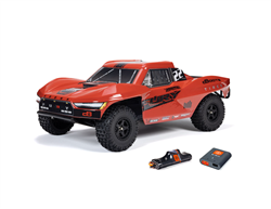 ARRMA RC CAR ... FURY RED 2wd SHORT COURSE TRUCK 1/10 RTR BATT/CHRG