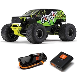 ARRMA RC CAR ... GORGON 2WD MT 1/10 RTR YELLOW W/3300mah 7c BATT&CHARGER