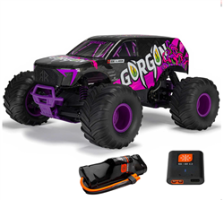 ARRMA RC CAR ... 1/10 GORGON 2WD RTR BRUSHED PURPLE TRUCK (BATTERY & CHARGER