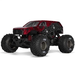 ARRMA RC CAR ... 1/10 GORGON 223S 2WD RTR BRUSHLESS MONSTER TRUCK, RED/BLACK