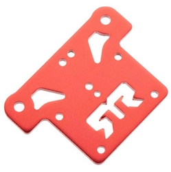 ARRMA RC CAR ... TOP PLATE ALUMINUM SILVER/BLUE