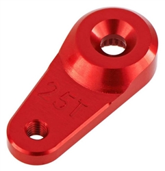 ARRMA RC CAR ... SERVO HORN METAL 25T ALUMINUM RED