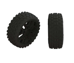 ARRMA RC CAR ... DBOOTS '2HO' TIRE SET GLUED GUN METAL (2)