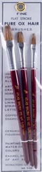 ATLAS BRUSH ... OX HAIR BRUSH ASST. 1/4" -1/2"