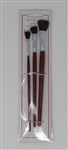 ATLAS BRUSH ... PURE OX HAIR FLAT BRUSH SET 1/4" 3/8" 1/2"