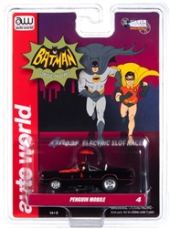 AUTO WORLD GUIN... PENGUIN (BATMOBILE W/UMBRELLA) 4GEAR