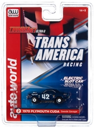 AUTO WORLD RACUDA70... R32 SWEDE SAVAGE - 1970 AAR PLYMOUTH BARRACUDA #42
