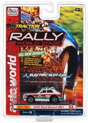 AUTO WORLD ORTRED... XTRACTION 1975 FORD RALLY ESCORT (RED,GREEN,WHITE) NEW TOOL