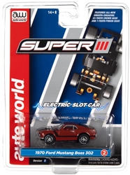 AUTO WORLD TANGRED... SUPER III 2005 FORD MUSTANG GT - RED HO SLOT CAR