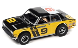AUTO WORLD S510YEL... XTRACTION RALLY 1970 DATSUN 510 YELLOW