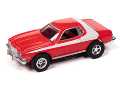 AUTO WORLD INORED... 1976 FORD TORINO RED X-TRACTION TV ICON