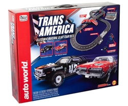 AUTO WORLD ... TRANS AMERICA HO SCALE SET 10' AUTO WORLD