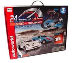 AUTO WORLD ... 24 HOURS OF LE MANS SPEED V ENDURANCE SLOT CAR SET 16'