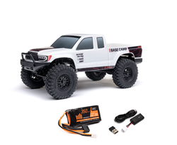 AXIAL MOTORS ... SCX24 BASE CAMP WHITE 4X4 ROCK CRAWLER BRUSHED RTR  1/24