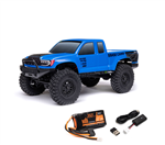 AXIAL MOTORS ... SCX24 BASE CAMP BLUE 4X4 ROCK CRAWLER BRUSHED RTR  1/24