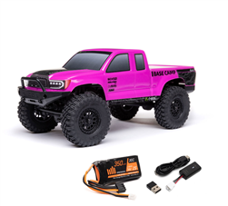 AXIAL MOTORS ... SCX24 BASE CAMP PINK 4X4 ROCK CRAWLER BRUSHED RTR 1/24