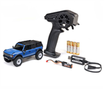 AXIAL MOTORS ... SCX30 FORD BRONCO 4X4 RTR BLUE BRUSHED ROCK CRAWLER 1/30