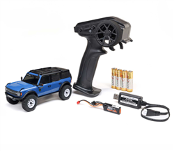 AXIAL MOTORS ... SCX30 FORD BRONCO 4X4 RTR BLUE BRUSHED ROCK CRAWLER 1/30