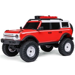 AXIAL MOTORS 6... SCX24 RED FORD BRONCO 4X4 RTR BRUSHED ROCK CRAWLER 1/24