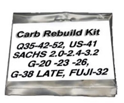 B&B SPECIALTIES ... COMPLETE CARB REBUILD KIT Q-35-42 G38 LATE