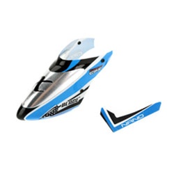 BLADE HELICOPTER 3318A... CANOPY BLUE W/FIN n CPX