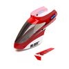 BLADE HELICOPTER ... RED CANOPY W/VERTICAL FIN: