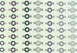 BARE METAL FOIL ... DECAL SET U.S. NATIONAL INSIGNIA 1/48