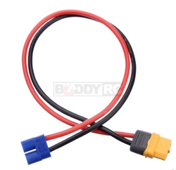 BUDDY RC ... XT60 FEMALE TO EC3 MALE CONNECOR FOR CHARGER