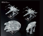 BANDAI STAR WARS ... LAST JEDI CLEAR VEHICLE SET 1/144