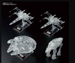 BANDAI STAR WARS ... LAST JEDI CLEAR VEHICLE SET 1/144