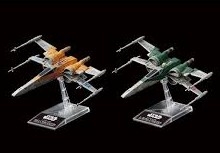 BANDAI STAR WARS ... POE'S X-WING & RESISTANCE X-WING