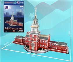 CUBIC FUN 3D PUZZLES ... INDEPENDENCE HALL (PHILADELPHIA, PA, USA) 3D FOAM PUZZLE (43