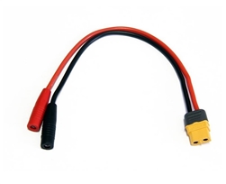 COBRA MOTORS 0F4MMF... CHARGE HARNESS CABLE, XT60 FEMALE TO 4MM BANANA FEMALE