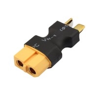 COBRA MOTORS 60FADP... BATTERY ADAPTER T-PLUG MALE TO XT60 FEMALE