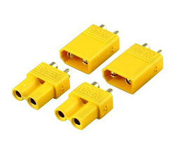 COBRA MOTORS 2F... XT30 SET 2-MALE 2-FEMALE W/HEATSHRINK