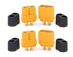 COBRA MOTORS M2F... CONNECTOR XT60 FEM/MALE 2PCS EACH  W/COVERS