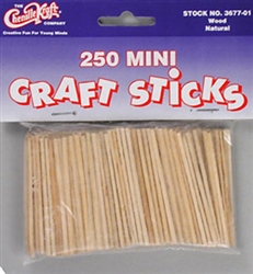 CHENILLE KRAFT COMPANY 367701... MINI CRAFT STICKS(250)