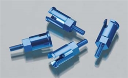 DROMIDA RC CAR ... ALUM AXLE SET BLUE BX MT SC(4)