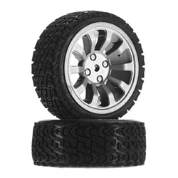 DROMIDA RC CAR ... WHEEL/TIRE SET SET TOURING (2)