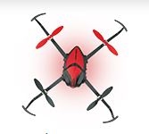 DROMIDA RC CAR E10RR... VERSO QUADCOPTER UAV RED