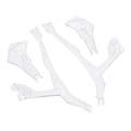 DROMIDA RC CAR E1186... LED ARM COVERS WHITE VISTA UAV