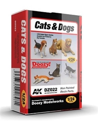 DOOZY MODEL WORKS ... CATS AND DOG 1/24