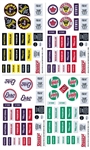 DOOZY MODEL WORKS ... DECALS FOR ROUTE 66 GAS PUMP 1/24